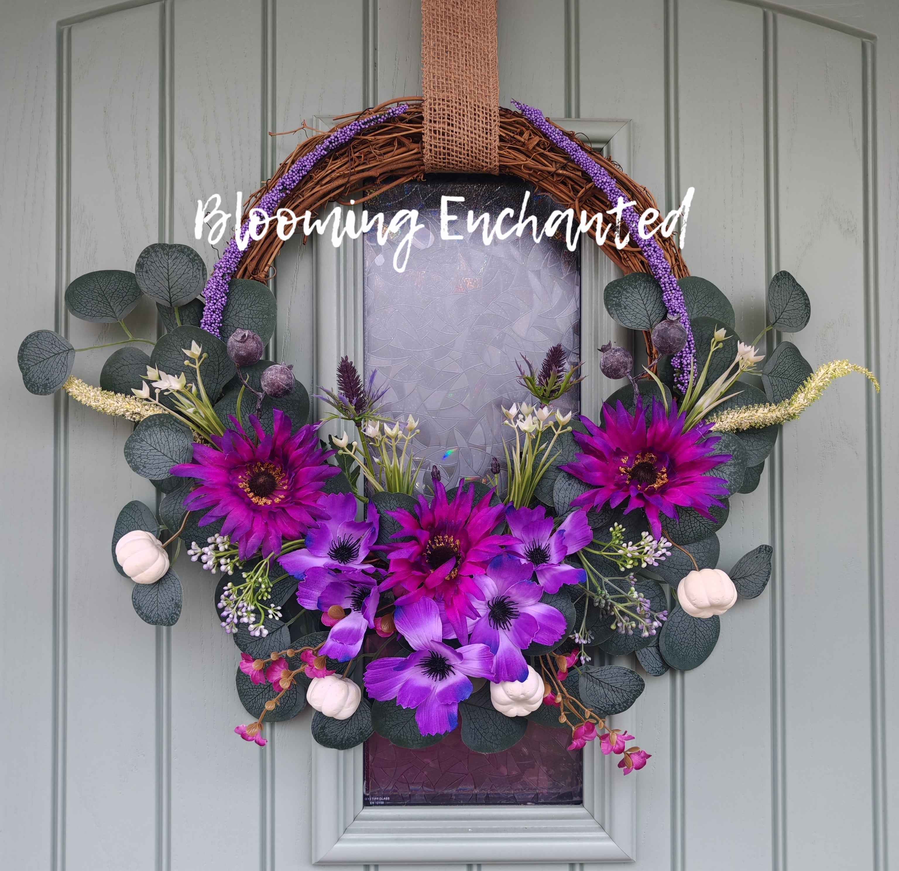 Purple burst wreath